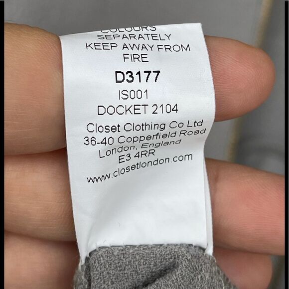 Closet London GRAY KIMONO WRAP DRESS 8 - Picture 8 of 8